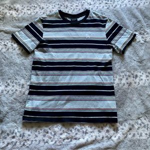 HUF Mint Green Men’s Stripped Embroidered Shirt Sz S